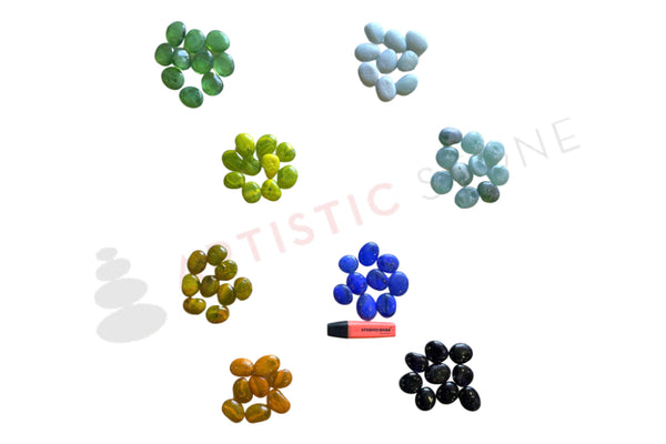 Decorative Glass Rocks 25-60mm 8 Colours for craft projects fish tanks aquarium | ARTISTIC STONE MALAGA PERTH